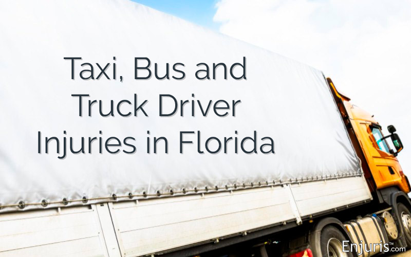 Taxi, Bus and Truck Driver Injuries in Florida