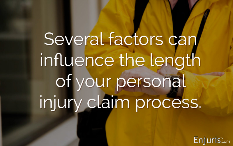 Several factors can influence the length of your personal injury claim process.