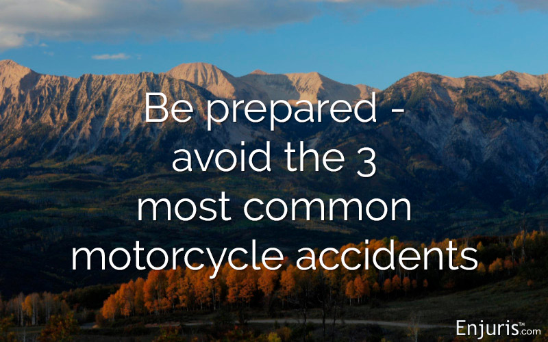 Be prepared - avoid the 3 most common motorcycle accidents