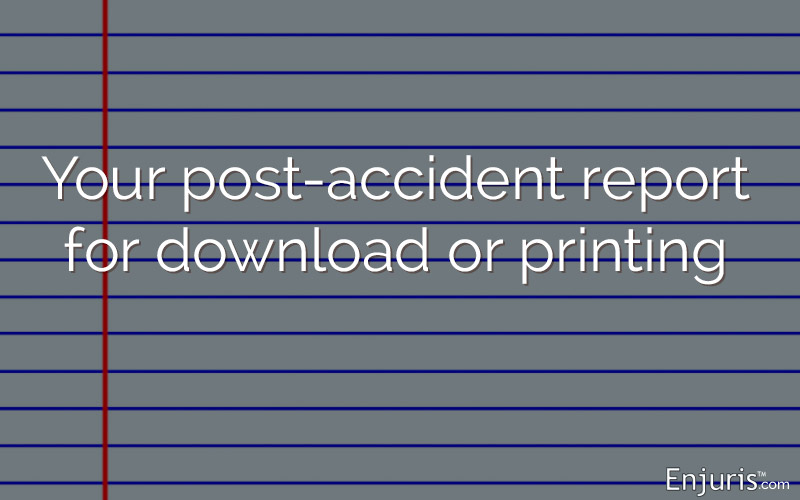 Your post-accident journal for download or printing