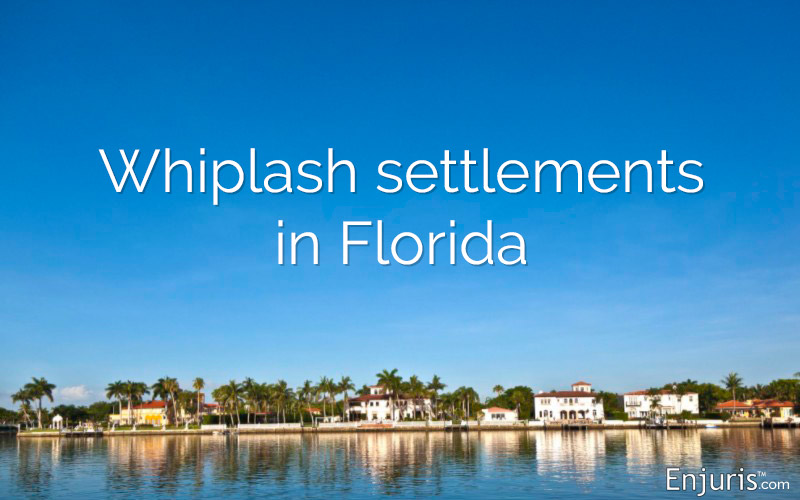Whiplash settlements in Florida