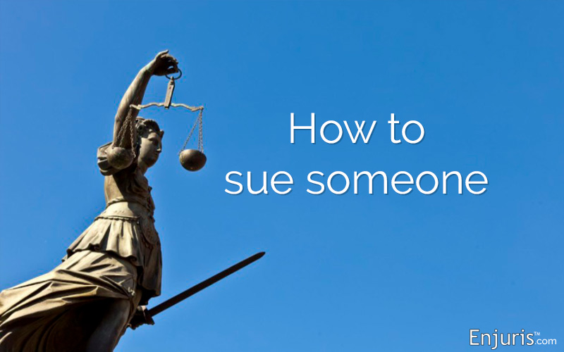How to sue someone