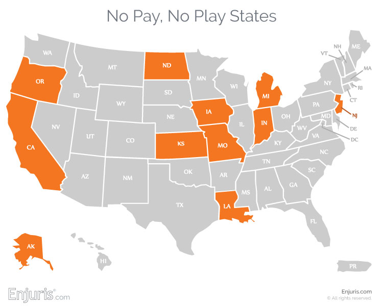 No Pay, No Play States, 2019