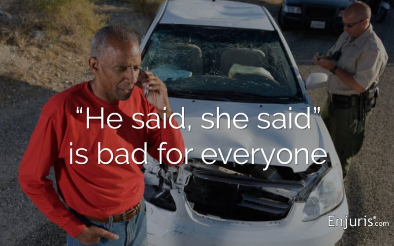 What to do after a car accident with no witnesses