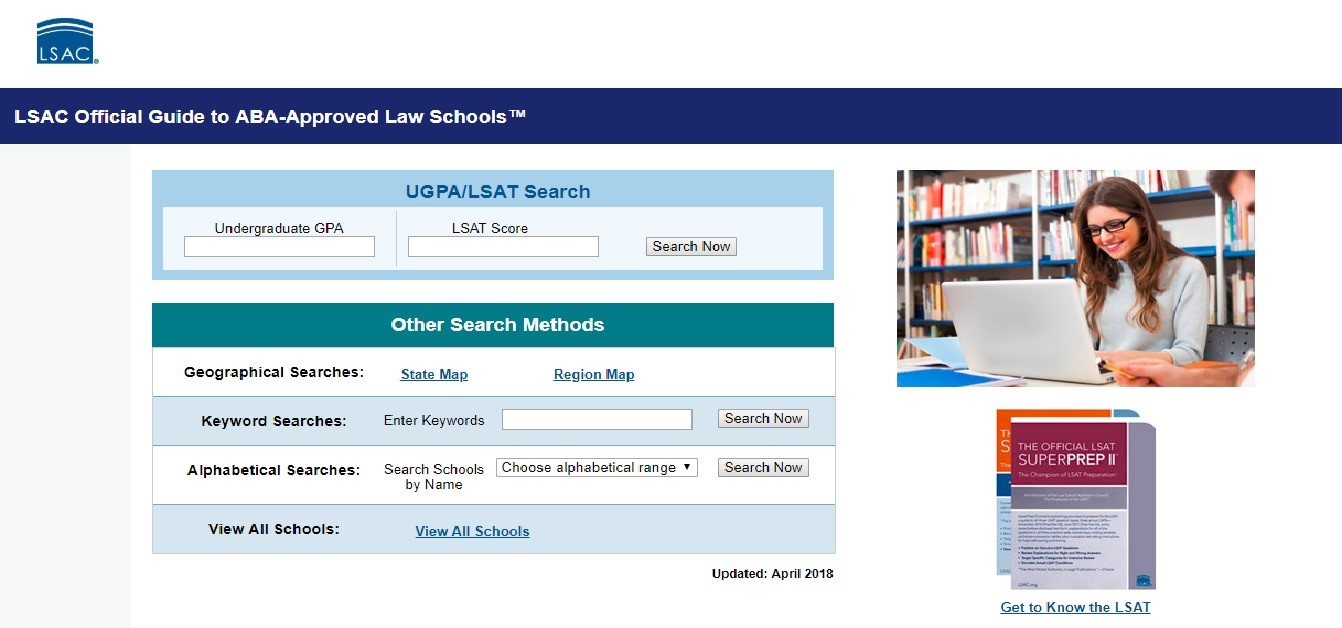 Applying to law school: ABA approved law schools