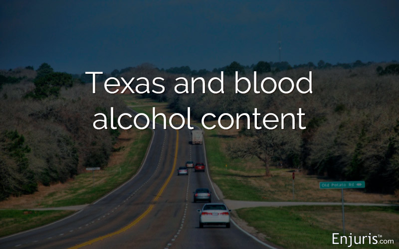 blood alcohol content road texas