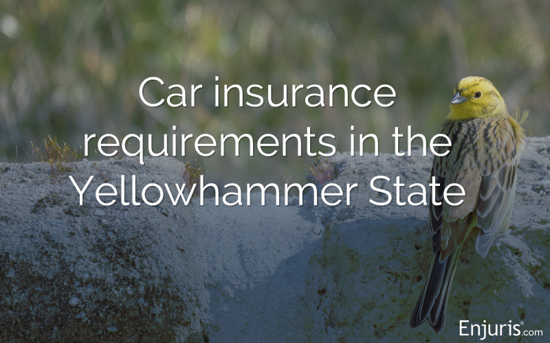 Car insurance requirements in Alabama