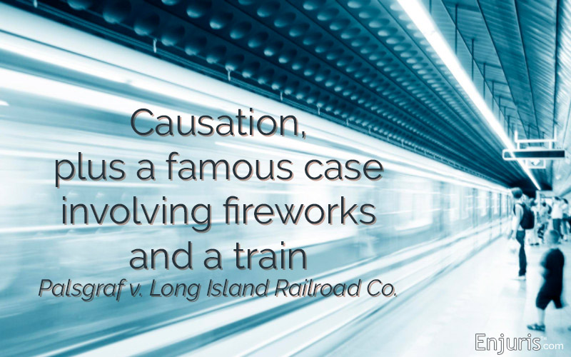 train platform causation case