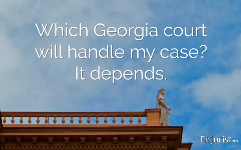 Lawsuits in Georgia Courts - from Enjuris.com, a personal injury attorney directory