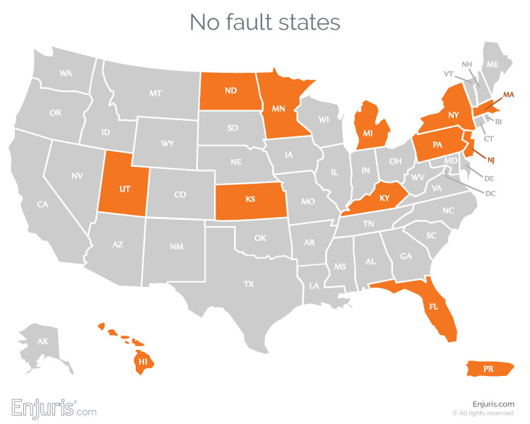 which states have no-fault auto insurance laws?