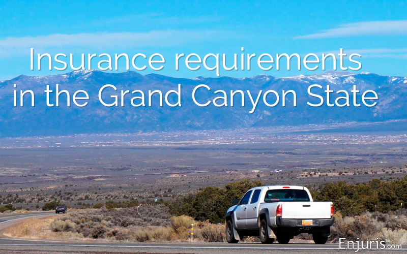 Minimum motor vehicle insurance requirements in Arizona