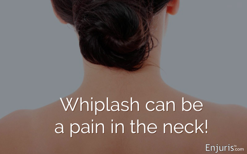 whiplash, car accident, cervical injury, neck injury, neck strain, neck sprain