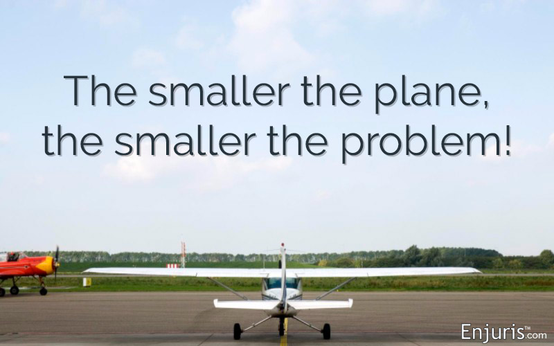 smaller plane, smaller problem