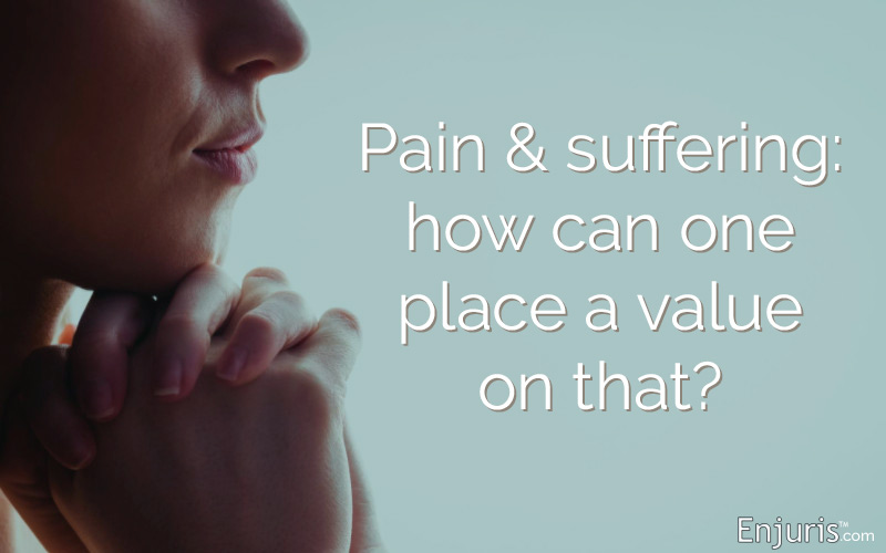 How to calculate pain & suffering