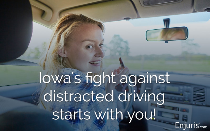 Iowa distracted driving laws