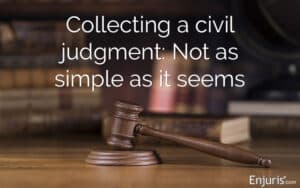 What is a civil judgment and how does it work?